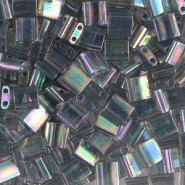 Miyuki tila 5x5mm kralen - Dark grey rainbow luster TL-2440D